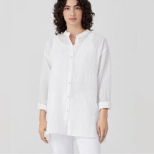 Eileen Fisher Linen Cotton Tunic shit XL